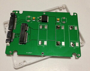 mSATA Mini SATA 50mm��2.5�C���`SATA 7mm�� SSD�ϊ��P�[�X