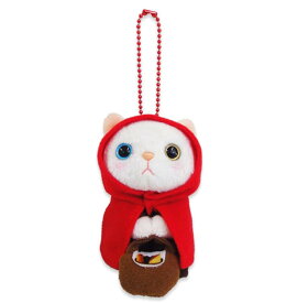 ぬいぐるみマスコット 赤ずきん 猫 高さ9cm 赤ずきん