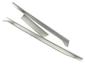 大型ファイブスターギガ 超鏡面ステンレスメッキフロントバンパーモール 3PC フロントグリルモール ロアグリルモール