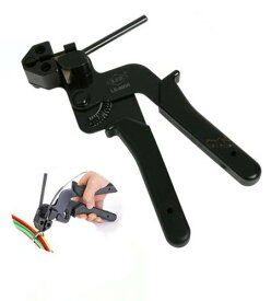 ステンレス製 ケーブル結束用 切削 結び 張力調節可能バンド結束工具 幅12mm 厚さ0.3mm対応可能