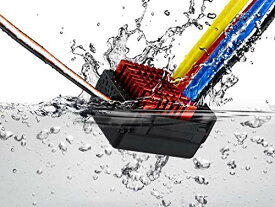Brushed BEC内蔵 1/8用 ツインモーター 全天候型 防水 防塵 小型コンデンサ内蔵モジュール 4つの運転モード 高電流対応 バッテリー低電圧保護 過熱保護