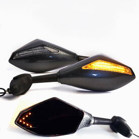 オートバイ リアミラー LED方向指示器