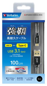 Type-C to A 3.1 GEN2 �P�[�u�� ���ϋv�^�C�v 100cm �u���b�N