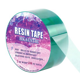 Resin Tape for Epoxy Resin Molding Silicone Epoxy Resin Tape UV Tape Thermal Tape High Temperature Tape Epoxy Release Tape for River Tables 2 inches
