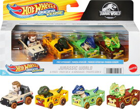 Hot Wheels RacerVerse Vehculo de Juguete Cuatro Autos de Carrera para nios de 3 aos en adelante