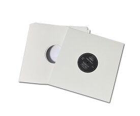 LP用レコードスリーブジャケット穴開き(白)10枚セット