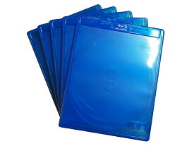 ブルーレイケース 3枚収納 5PACK クリアブルー 15mmサイズ 3枚収納