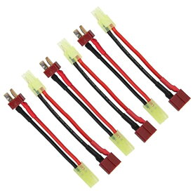 3組 ミニ タミヤ コネクタ Tプラグ オス メス 16AWG シリコン ケーブル ワイヤー アダプター RC ESC コントローラー 車 トラック FPV リポ バッテリー充電用