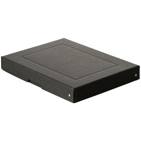 オリジナル PureBox ブラック 高さ40mm DIN A4 収納ボックス 蓋付き 丈夫なリサイクル段ボール製 多目的ボックス
