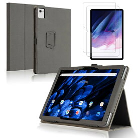 For タブレット 10.1インチ 2024年 対応 用のケース カバー 手持ちバンド付き 持ちやすい スタンド機能 多角度対応 持ち運び 耐衝撃 落下防止 ガラス保護フィルム一枚付 ブラック