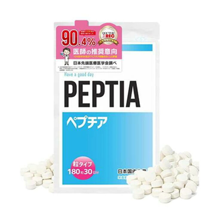 楽天市場】【公式】ペプチア サプリメント 現役専門医開発監修 180粒 
