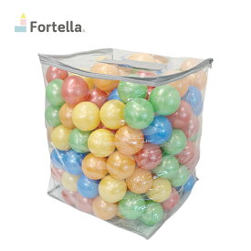 ＜送料無料＞ Fortella カラーボール 直径7cm 200個 3色 収納袋付き ボールプール キッズハウス プレイサークル 水用ボール 出産祝い プレゼント 人気 お祝い