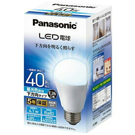 LDA4DHS4(10) 1個 1,157（税込\1,273）【Panasonic】LED電球 E26口金 白熱球40W相当 10個セット
