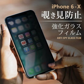 覗きみ防止フィルム iPhone X 8 7 plus 覗き見防止フィルム 覗き見防止 ガラスフィルム 液晶保護フィルム アイフォン カバー なめらかタッチ 硬度9H 防水 指紋防止