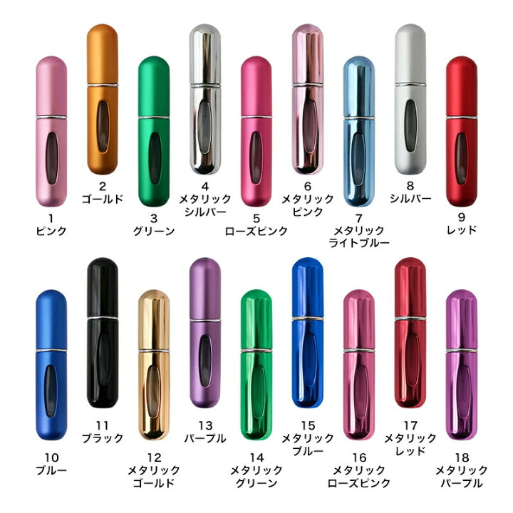 5☆好評 クイック アトマイザー 2個 ブルー ピンク 5ml 香水 詰め替えボトル