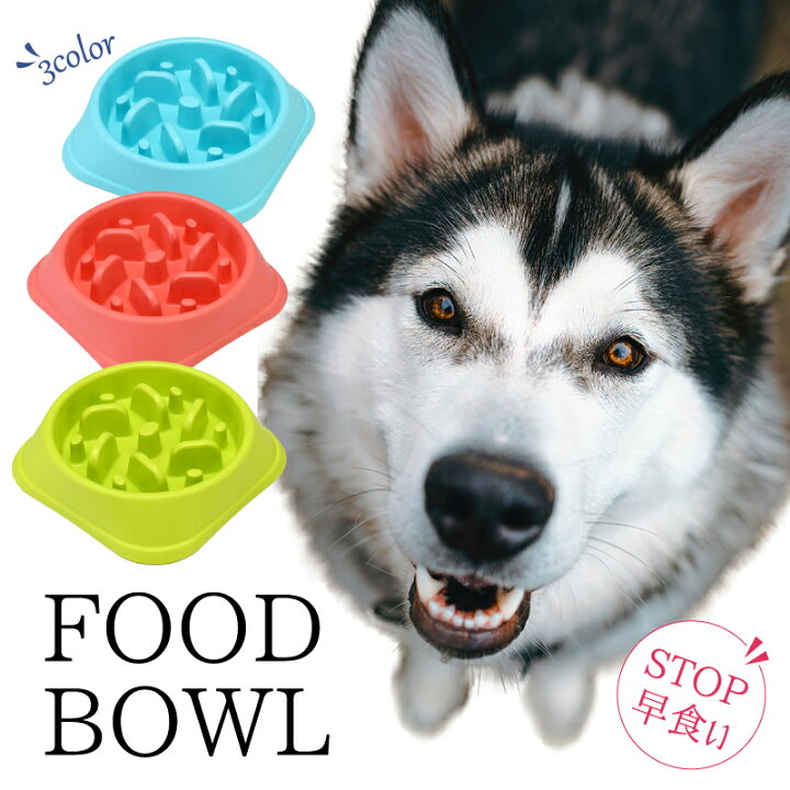 楽天市場 ペット 早食い防止 犬 ワンちゃん フードボウル 丸飲み ドッグフード ペットフード お皿 ペット用品 ペットアイテム 食器 防止 Gutto楽天市場店