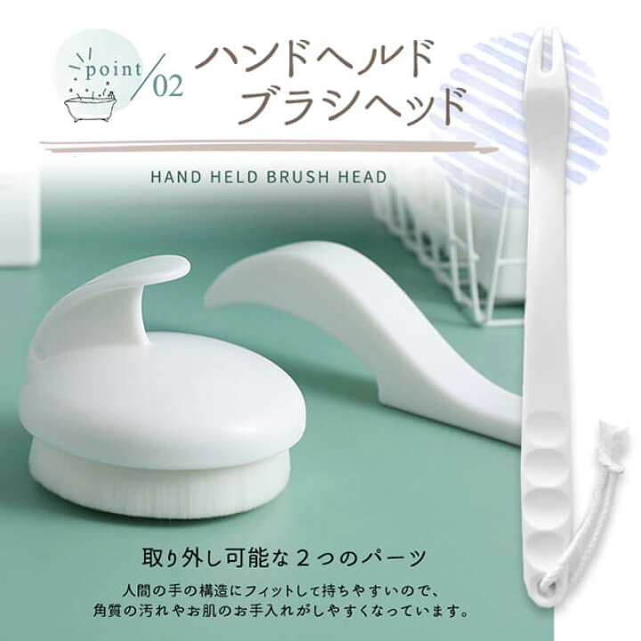 Maltose 馬毛 短柄 洗う 背中洗い 天然素材 体洗うブラシ ボディブラシ ボディ
