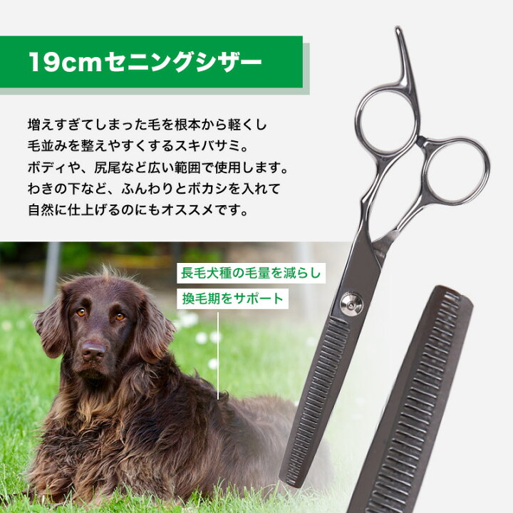 楽天市場】【楽天1位】 トリミングシザー 2本セット 初心者 ステンレス 