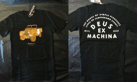 本物正規◆Deus ex Machina デウス◆Tシャツ ジープ THE LANDIE 黒■新品 ヘビーウェイト コットン アメリカ購入