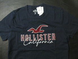 本物正規◆ホリスター◆Tシャツ アップリケ 0056-200■紺/赤■新品/綿100％ HOLLISTER