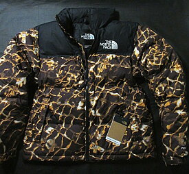 本物正規 ノースフェイス ダウン ジャケット 1996 RETRO NUPTSE 700FILL■黒 ■柄■COALBRWNWDP■新品■1996 RETRO アメリカ限定 メンズ The North Face OS3