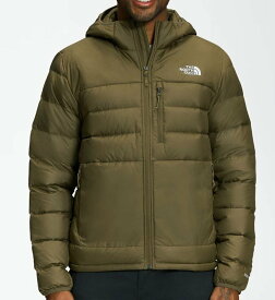 本物正規 ノースフェイス ダウン ジャケット ACONCAGUA HOODIE 550FILL■カーキ グリーン■MILITARY OLIVE■新品 アメリカ限定 37U メンズ THE NORTH FACE