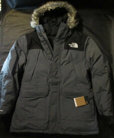 本物正規◆ノースフェイス◆ダウンジャケット MCMURDO PARKA グレー/黒■新品/アメリカ限定/600FILL THE NORTH FACE VANADIS GREY