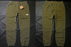 本物正規◆ノースフェイス スウェット パンツ ジョガー BOX NSE■MILITARY OLIVE カーキグリーン■新品/アメリカ限定■37U/裏地起毛 HALFDOME The North Face