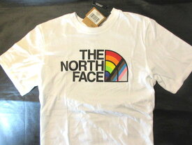 本物正規 ノースフェイス Tシャツ PRIDE■白/レインボー■新品■アメリカ限定■FN4 HALFDOME The North Face メンズ 半袖