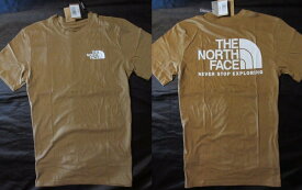 本物正規 ノースフェイス Tシャツ THROWBACK ダークカーキ系■UTILITY BROWN 新品■アメリカ限定■ The North Face メンズ /半袖　173