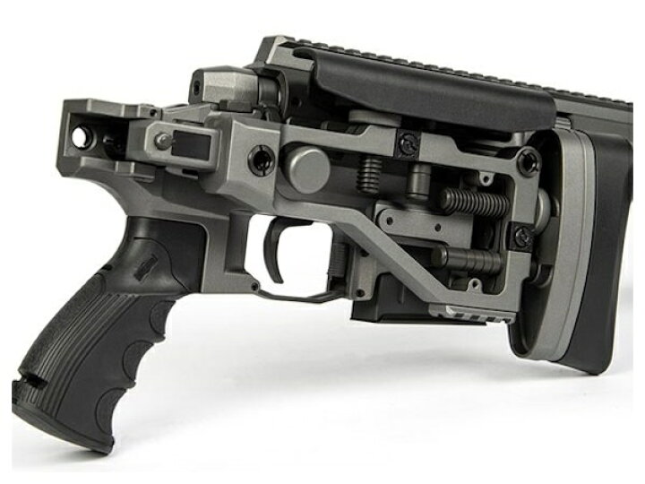 楽天市場】ARES エアコッキングガン MSR-303 チタニウムグレイ 