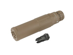 Airsoft Artisan CGS SCI-SIX �^�C�v �_�~�[�T�C�����T�[ & 3Prong �t���b�V���n�C�_�[�Z�b�g 14mm�t�l�W DE