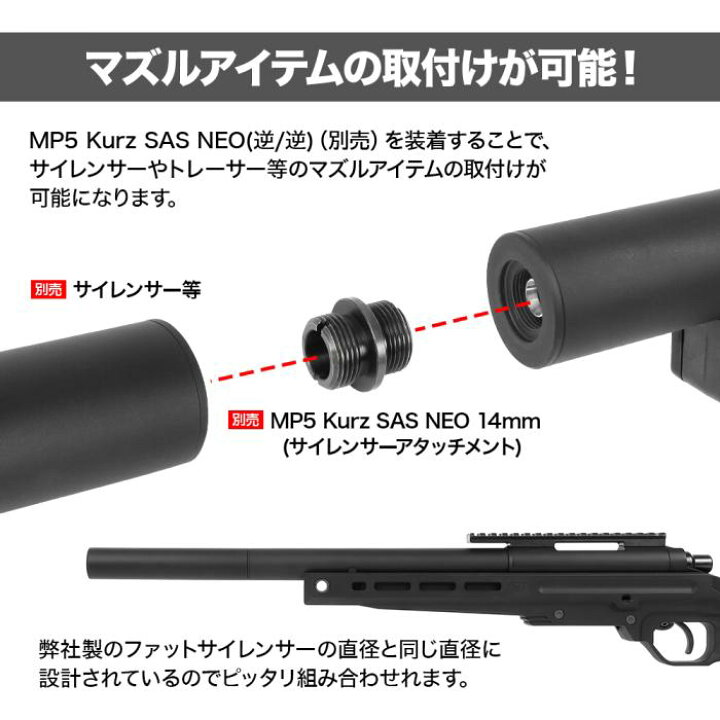 楽天市場】LAYLAX・PSS10 東京マルイVSR-ONE ショートアウターバレル 