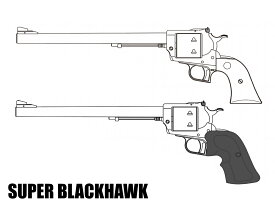 新製品予約 2026年1月頃 10/13締切 マルシン 6mmBBガスリボルバー スーパーブラックホーク 10.5インチ 各種