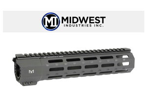MIDWEST INDUSTRIES : �����p�[�c Suppressor Series 10 One Piece Free Float Handguard, M-LOK �n���h�K�[�h BK �~�b�h�E�F�X�g�C���_�X�g���[�Y