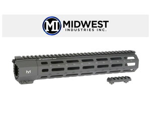 MIDWEST INDUSTRIES : �����p�[�c Suppressor Series 12 One Piece Free Float Handguard, M-LOK �n���h�K�[�h BK �~�b�h�E�F�X�g�C���_�X�g���[�Y