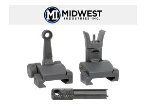 MIDWEST INDUSTRIES : p[c Combat Rifle Sight Set tbvAbvTCg BK ~bhEFXgC_Xg[Y
