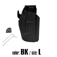 LAYLAX・GARUDA(ガルーダ) 装備品 BK/Lサイズ マルチフィットコンパクトホルスター 左用 MULTI FIT COMPA…