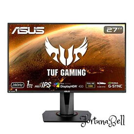 色：ブラック ASUS ゲーミングモニター TUF Gaming VG279QM 27インチ/フルHD/IPS/280Hz/1ms/HDR/HDMI*2,DP/G-SYNC Compatible/ELMB/スピーカー