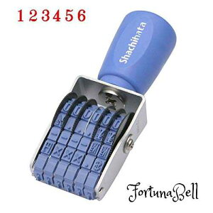 サイズ:3号 シャチハタ スタンプ 回転ゴム印 欧文6連 3号 捺印サイズ 約28*6ミリ 明朝体