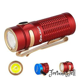 色：レッド OLIGHT(オーライト) Baton 3 懐中電灯 フラッシュライト ハンディライト 1200ルーメン IPX8防水 アルミニウム合金材料 充電式 防災 停電対策 緊急用 キャンプ