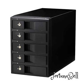 センチュリー　USB3.2 Gen1 & eSATA接続3.5インチSATA*5搭載可能HDDケース「裸族の集合住宅 5Bay Type-C」　CRSJ535EU3C_FP