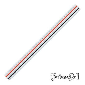 ライオン事務器 製図用品 三角スケール 土木建築用 300mm No.542