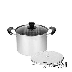 サイズ:22cm(目皿付) パール金属 NEWだんらん ステンレス製ガラス蓋付兼用鍋22cm H-5872 IH対応 シルバー