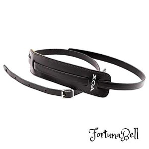 色:ブラック VOX ギターストラップ レザー 革 60's VINTAGE STRAP MM25-BLK ブラック 黒