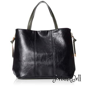 【ラフィール】2FACE合皮配色手提げバッグ 003152700