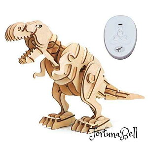 つくるんです*【日本公式販売/日本語説明書付】Robotime 電池で動く 3D ウッドパズル 恐竜シリーズ (D200 ティラノサウルス(大))