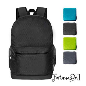 色:ブラック pack all 軽量バックパック 折りたたみ リュック防水 ハイキングデイパック 18L コンパクト アウトドア 旅行 便利グッズ