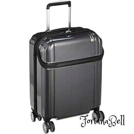 色：ブラックカーボン [トラベリスト] スーツケース ジッパー トップオープン 機内持ち込み可 76-30480 保 証付 35L 53 cm 3.3kg