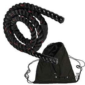色：ブラックレッド AZNABLE 縄跳び トレーニング用 大人用 ジムロープ 重い なわとび ダイエット トレーニングロープ